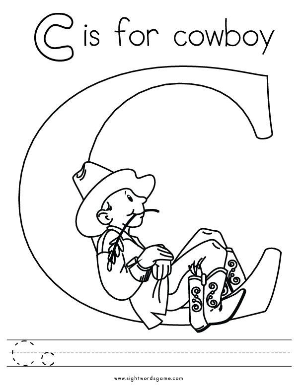 Letter C Coloring Pages For Toddlers
 Letter C Coloring Page 2