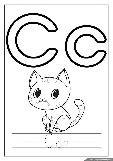 Letter C Coloring Pages For Toddlers
 35 best Teaching English to Kids images on Pinterest