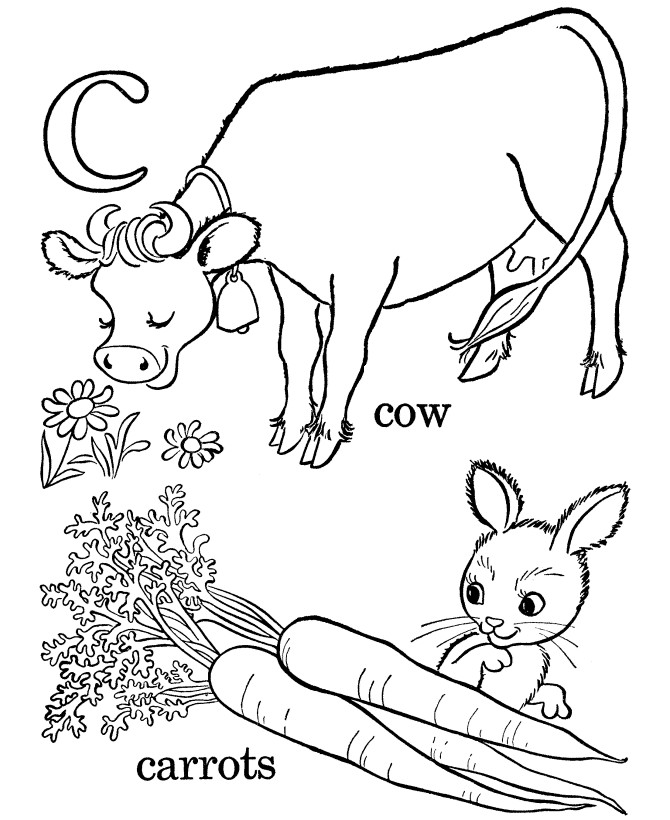 Letter C Coloring Pages For Toddlers
 Kids ABC Coloring Pages