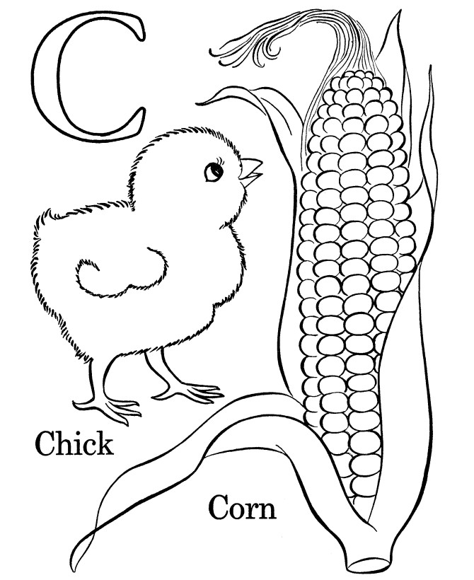 Letter C Coloring Pages For Toddlers
 Alphabet Coloring Pages
