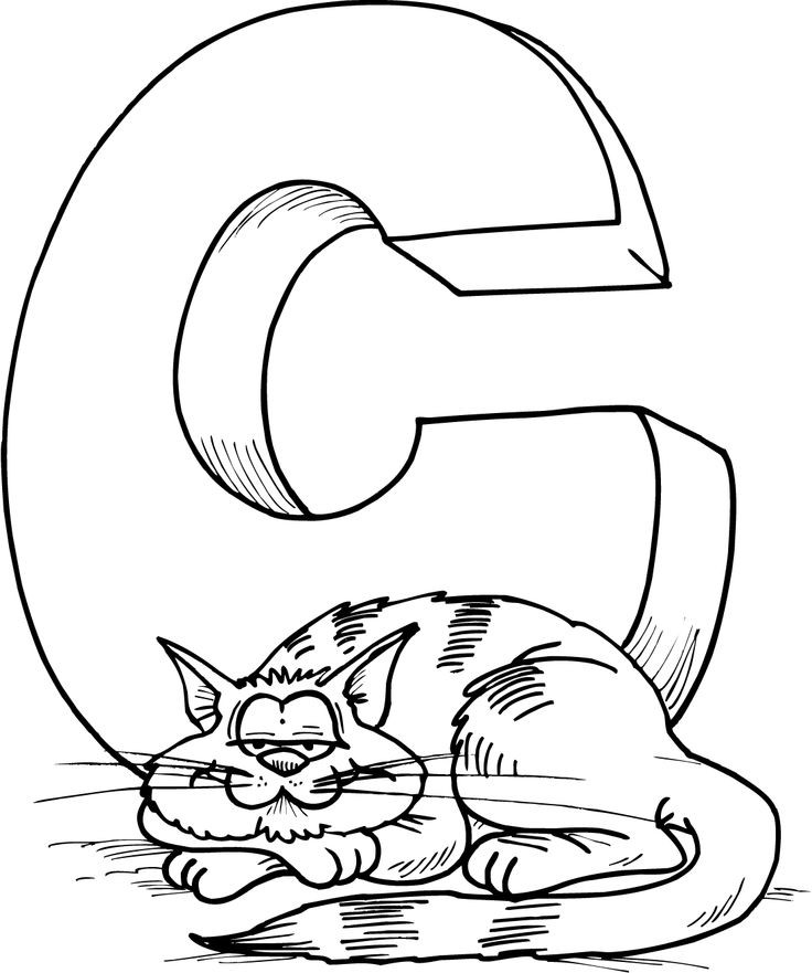 Letter C Coloring Pages For Toddlers
 free letter c printable coloring pages for preschool cat