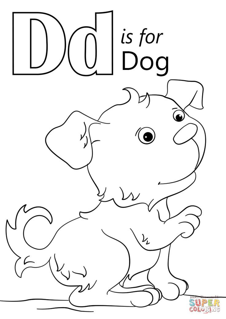Letter D Coloring Pages For Toddlers
 26 best Alphabet coloring pages for kids images on