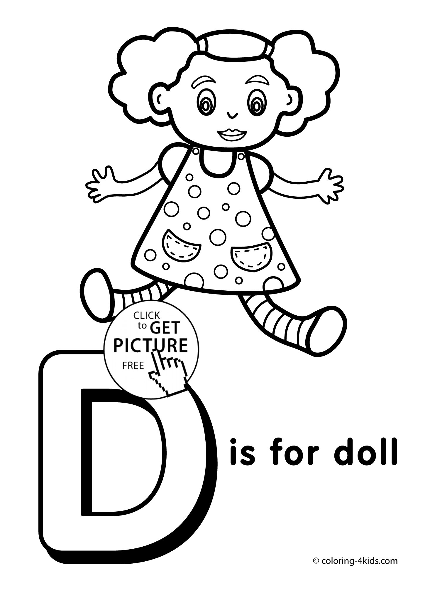 Letter D Coloring Pages For Toddlers
 Letter D Coloring Pages Alphabet D Letter Words For