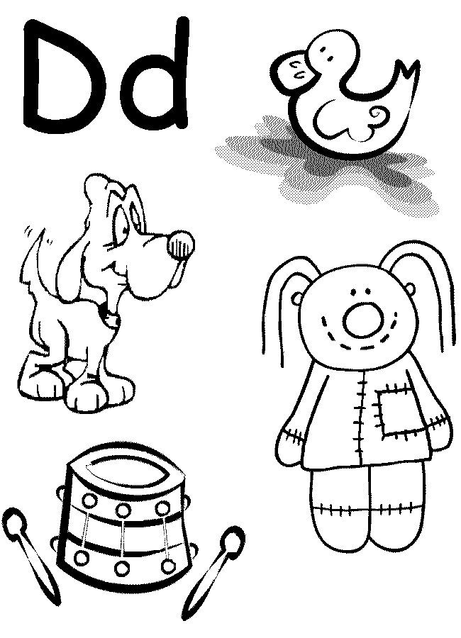 Letter D Coloring Pages For Toddlers
 Letter D Worksheet Preschool at home