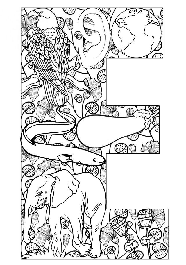 Letter E Coloring Pages For Toddlers
 Teach Your Kids their ABCs the Easy Way With Free