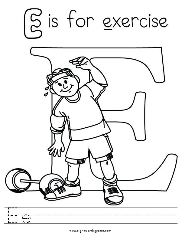 Letter E Coloring Pages For Toddlers
 Letter E Coloring Page 2