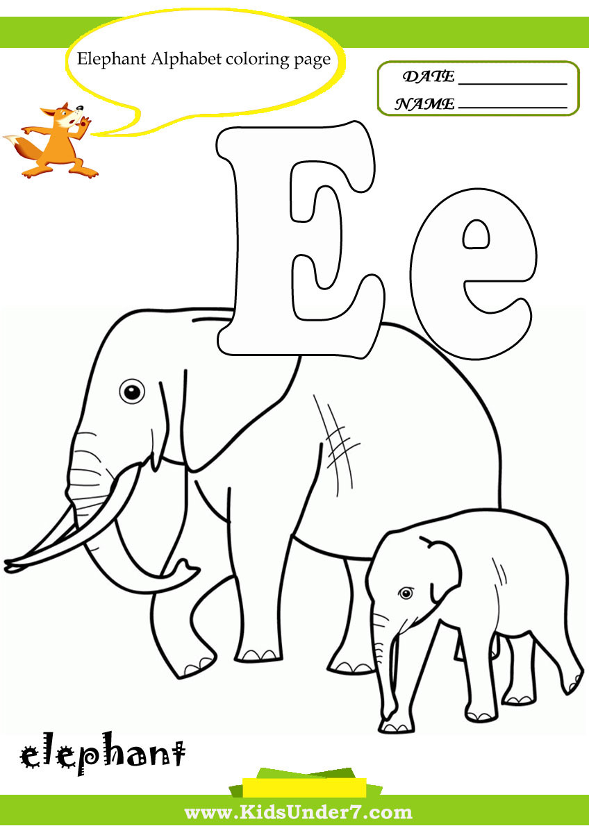 Letter E Coloring Pages For Toddlers
 Alphabet Coloring Pages E at GetColorings