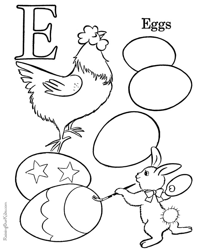 Letter E Coloring Pages For Toddlers
 Alphabet Pages to Color Letter E