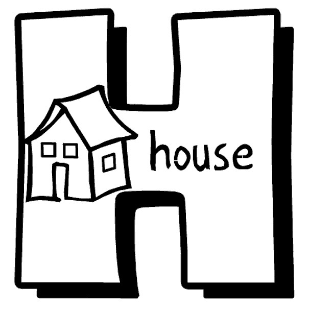 Letter H Coloring Pages For Toddlers
 Letter H house Coloring Page