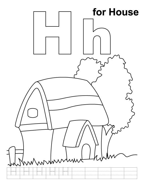 Letter H Coloring Pages For Toddlers
 Things That Start With The Letter H Coloring Pages