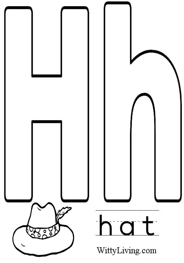 Letter H Coloring Pages For Toddlers
 Image detail for Coloring Pages Letter H Kids Crafts