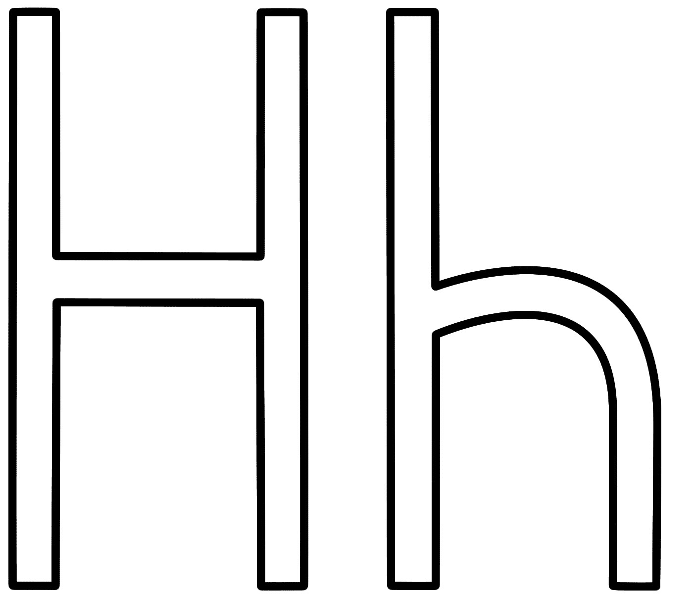 Letter H Coloring Pages For Toddlers
 Letter Coloring Pages