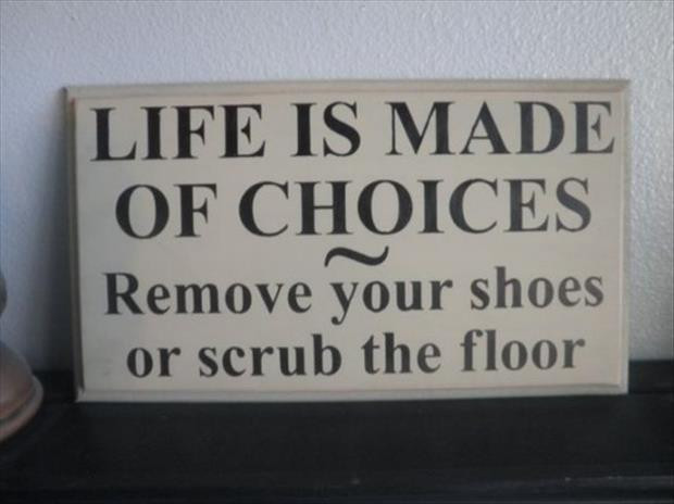 Life Choices Quotes
 life is made of choices funny quotes Dump A Day