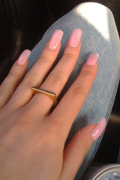 Light Pink Acrylic Nail Designs
 Pinterest Anaislovee ♔