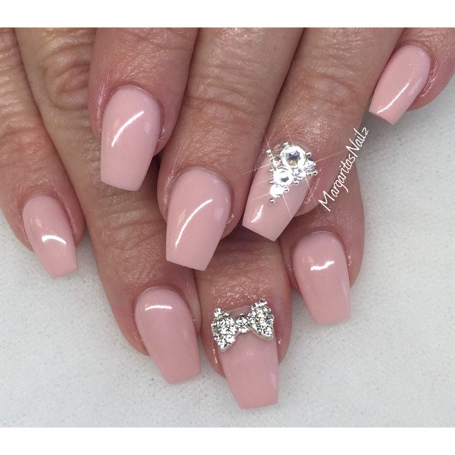 Light Pink Acrylic Nail Designs
 Top 45 Amazing Light Pink Acrylic Nails