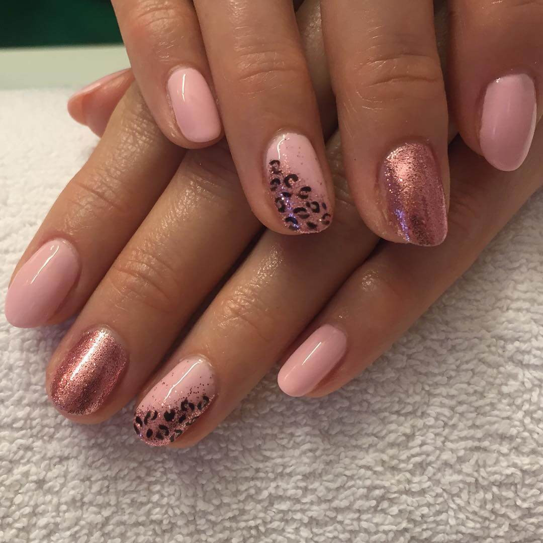 Light Pink Nail Art
 20 Leopard Nail Art Designs Ideas