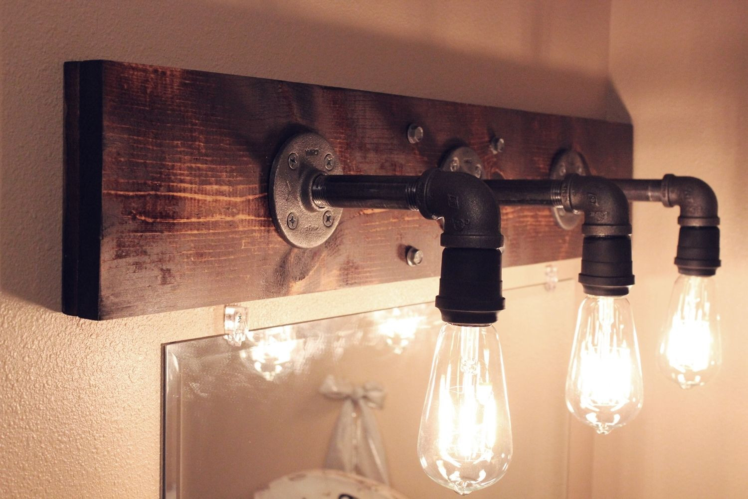 Lighting Fixtures Bathroom
 DIY Industrial Bathroom Light Fixtures