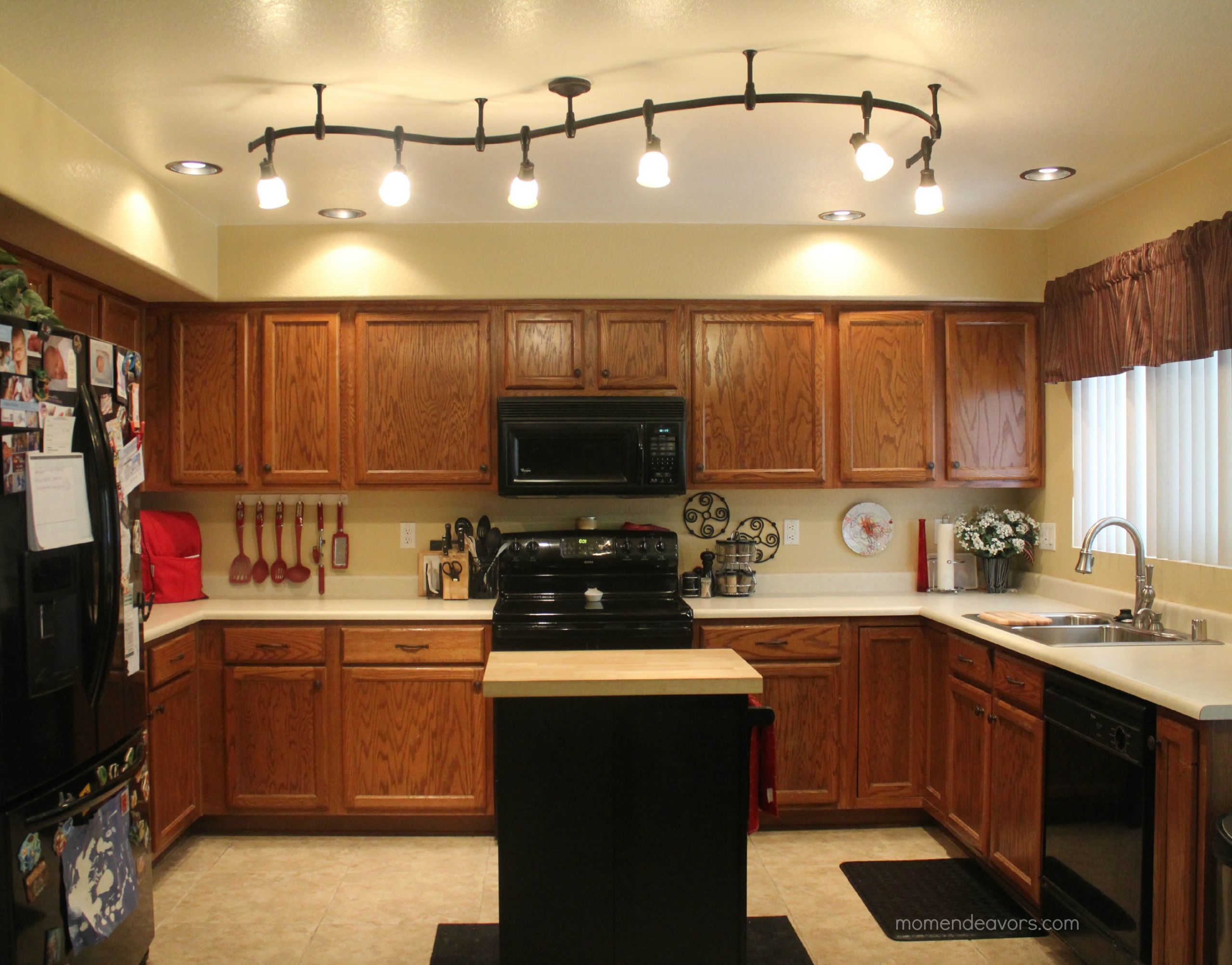Lighting For Kitchen
 Mini Kitchen Remodel – New lighting makes a WORLD of