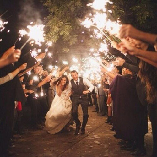 Lighting Sparklers At A Wedding
 15 Epic Wedding Sparkler Sendoffs That Will Light Up Any