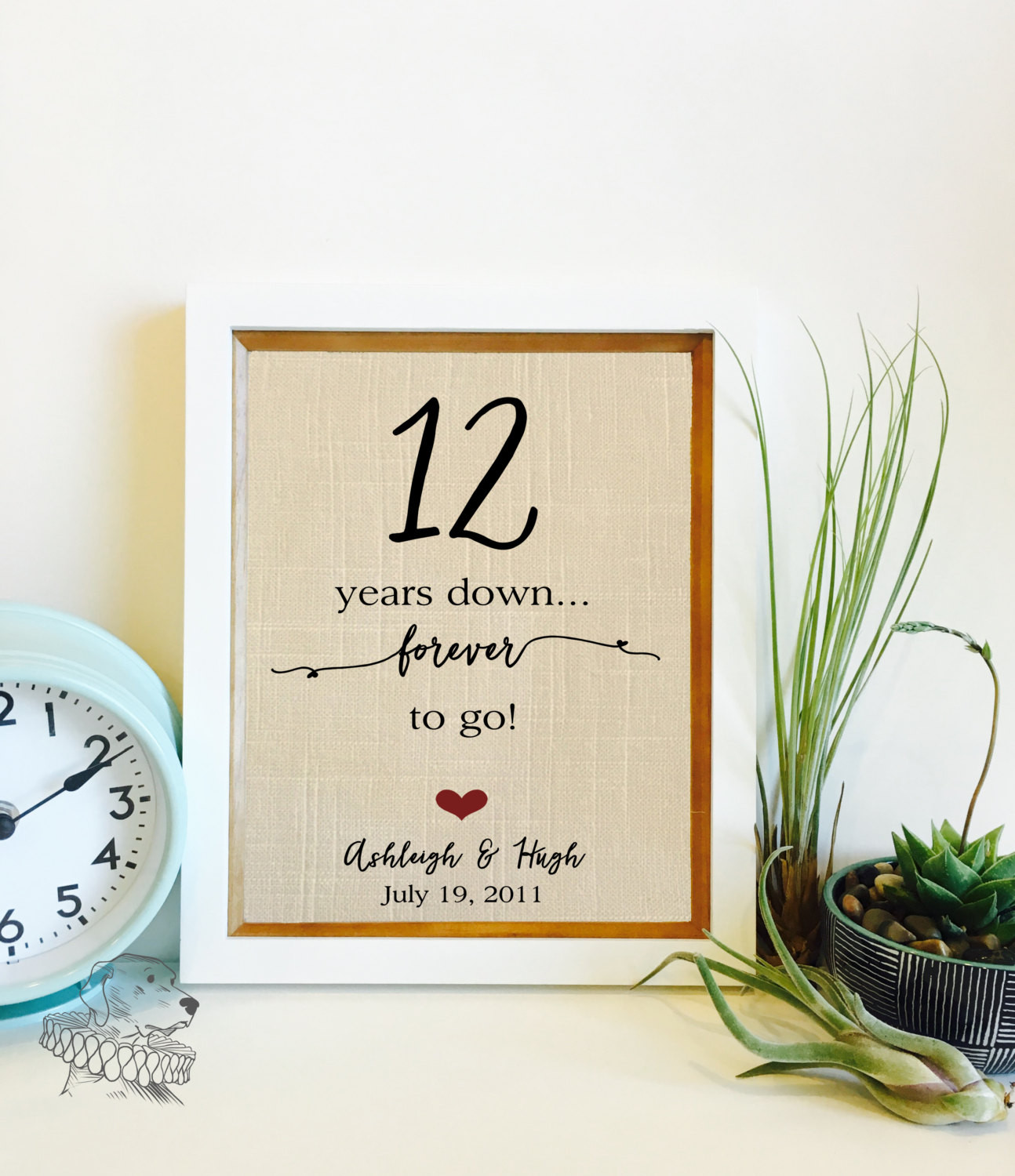 Linen Anniversary Gift Ideas
 12 Year Anniversary Gift Linen Anniversary 12th