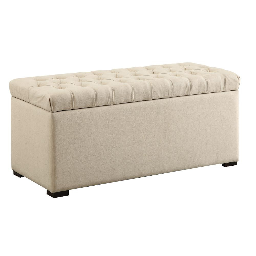 Linen Storage Bench
 Home Decorators Collection Sa Storage Ivory Bench