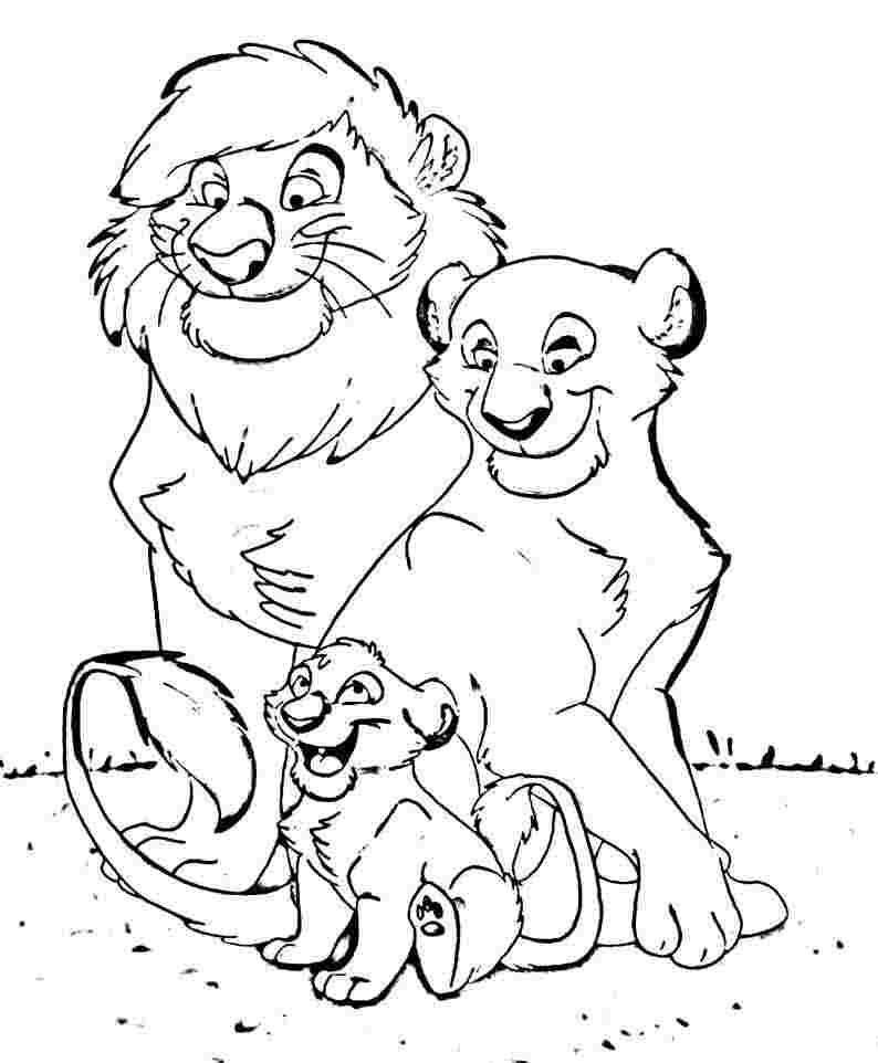 Lion Coloring Pages For Toddlers
 Happy Family Drawing at GetDrawings