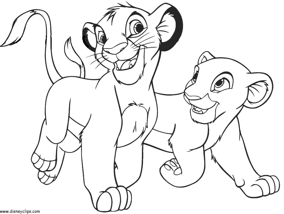Lion Coloring Pages For Toddlers
 Kids Coloring Pages Disney Characters Coloring Home