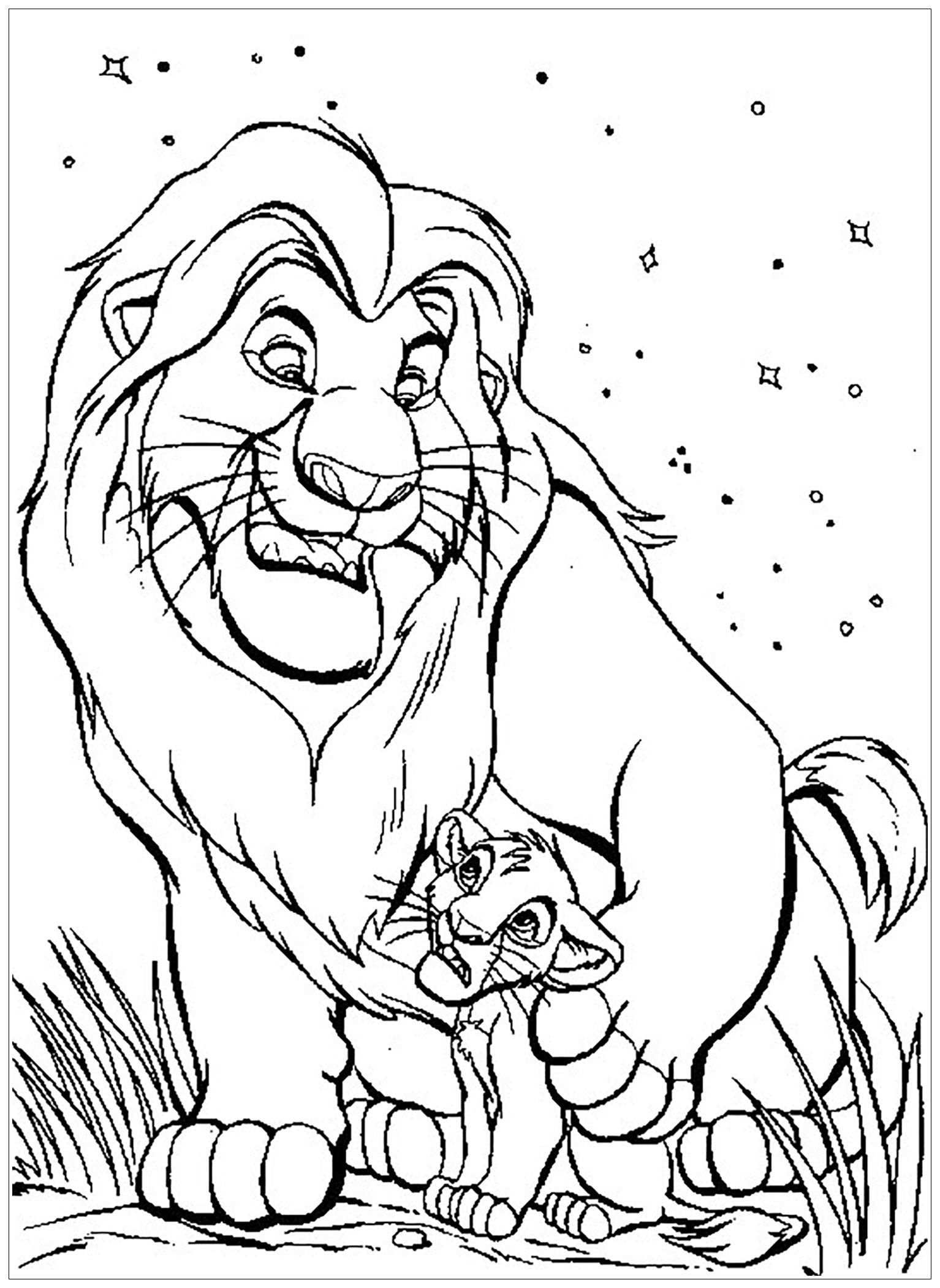 Lion Coloring Pages For Toddlers
 The lion king to print The Lion King Kids Coloring Pages