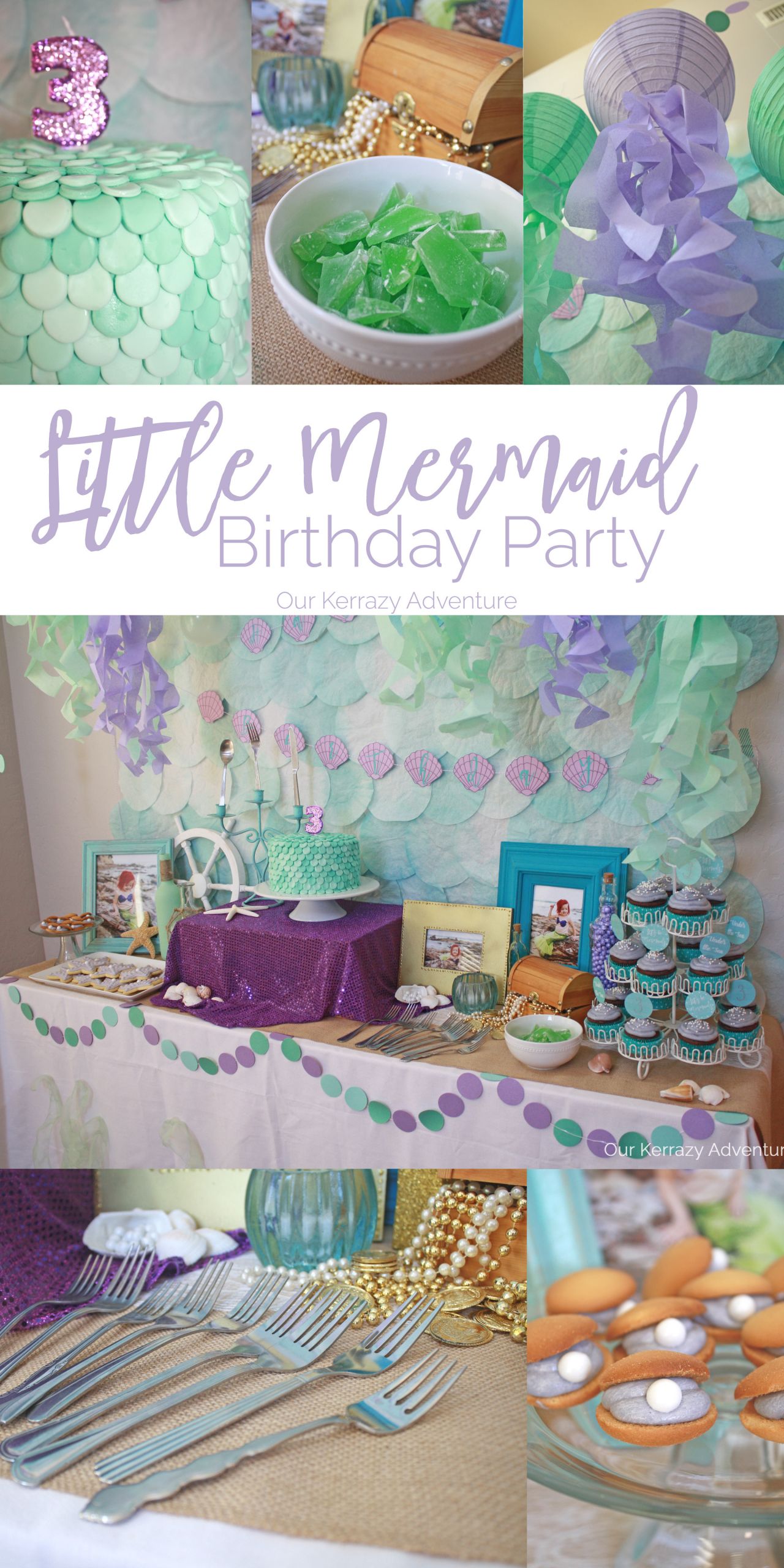 Little Girl Birthday Party Ideas
 Mermaid Party Ideas Our Kerrazy Adventure