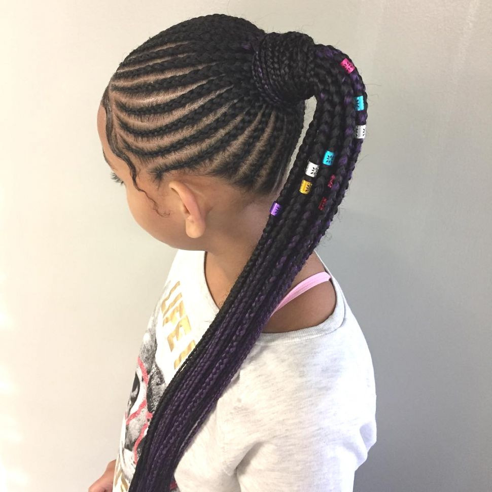 Little Girl Braid Hairstyles 2020
 Hairstyles Braided Ponytail Tribal For Black Hair Bun