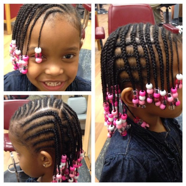 Little Girl Braids And Beads Hairstyles
 French braids with beads