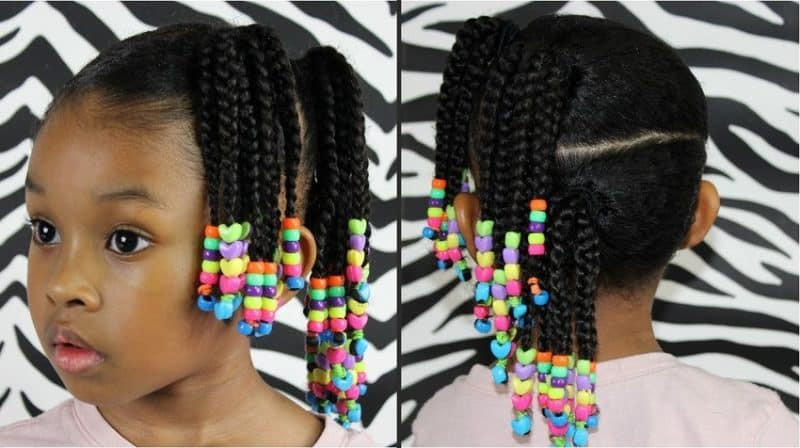 Little Girl Braids And Beads Hairstyles
 10 Elegant Little Girl Braids with Beads – HairstyleCamp