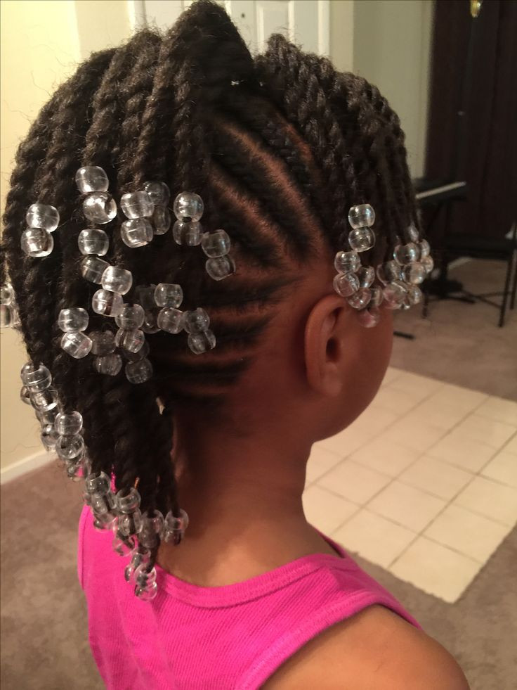 Little Girl Braids And Beads Hairstyles
 Simple cornrows braids little girl braids black