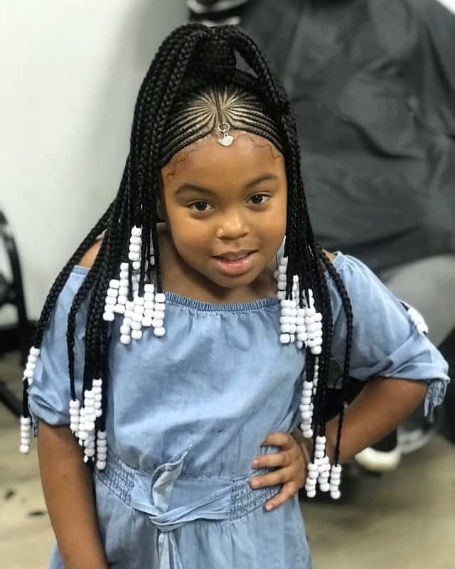 Little Girl Hairstyles Black Braids
 21 Attractive Little Girl Hairstyles with Beads – HairstyleCamp