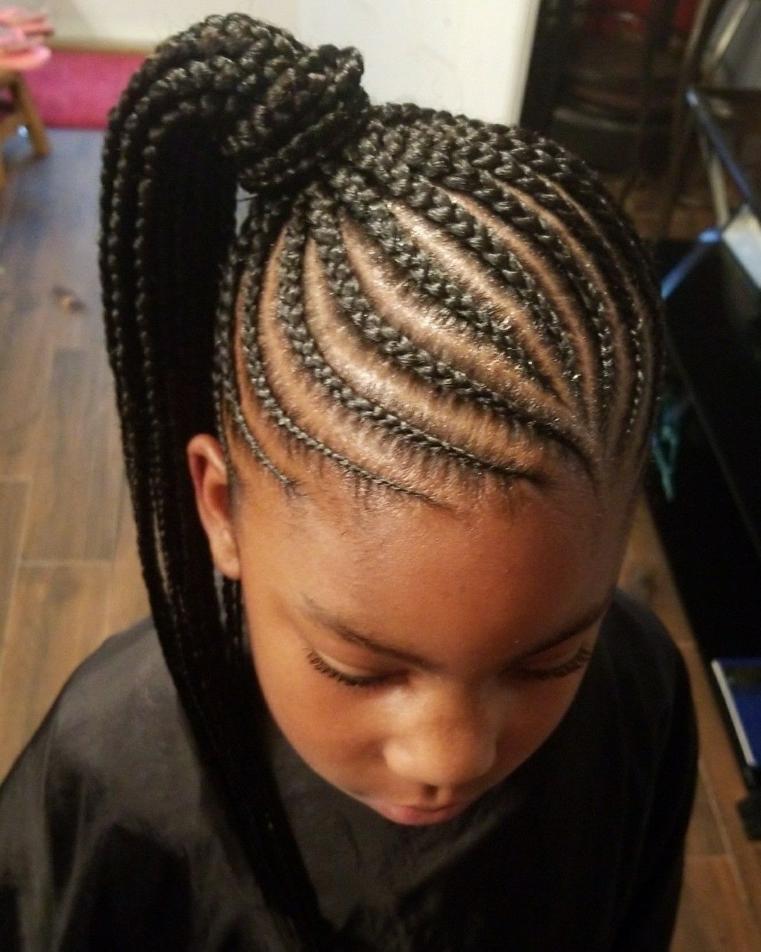 Little Girl Hairstyles Black Braids
 Braids Girls braids Black girl braids Braids into ponytail braids in 2019