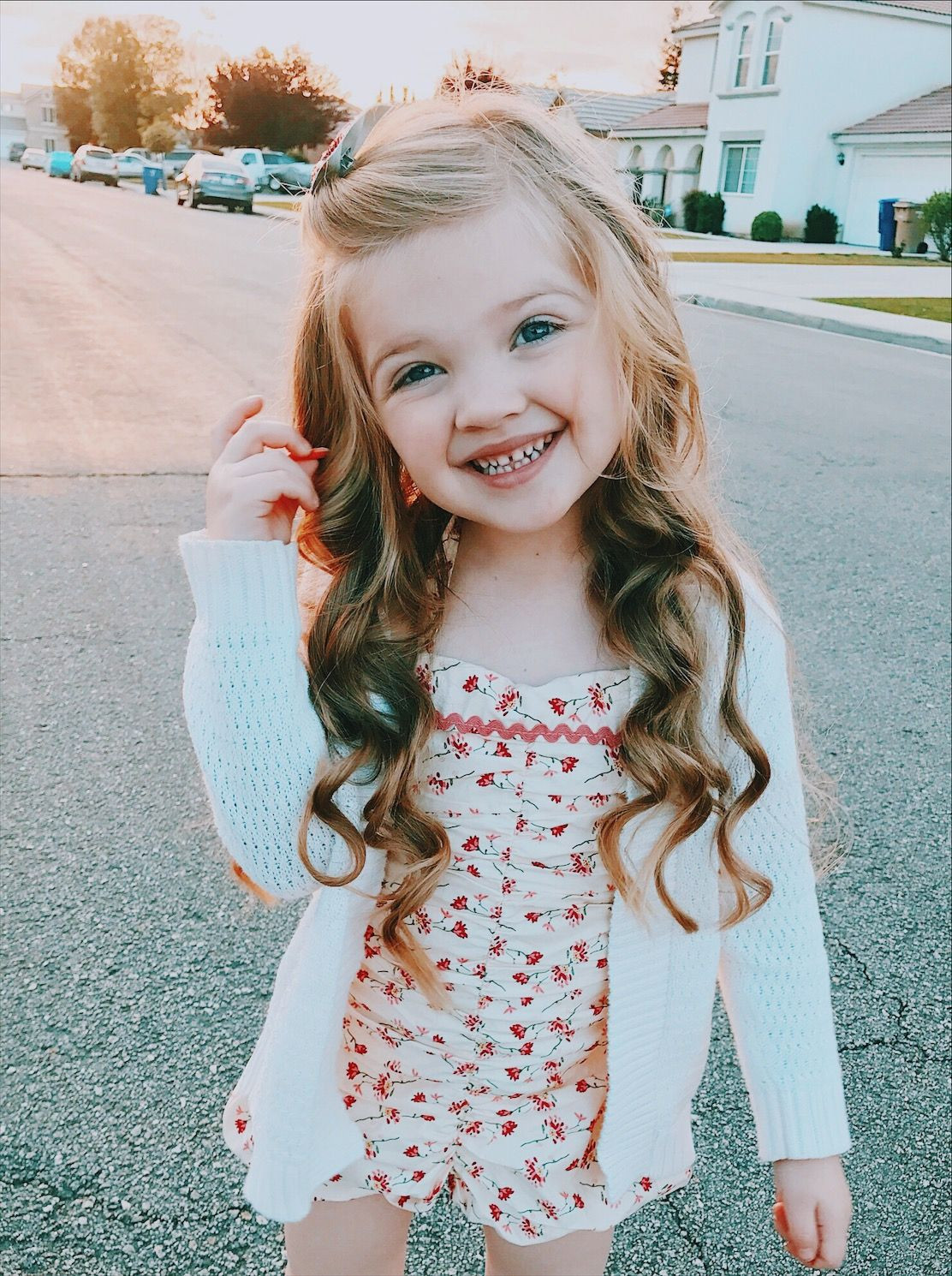 Little Girl Hairstyles Pictures
 Little girl hairstyle long hair curls curled wavy beach