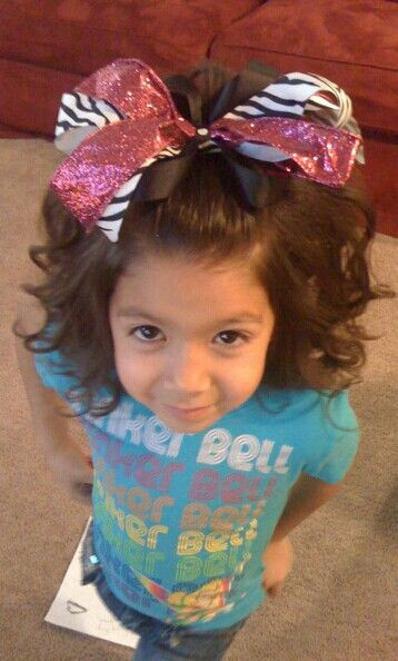 Little Girl Hairstyles With Bows
 97 best images about Cheerleading on Pinterest