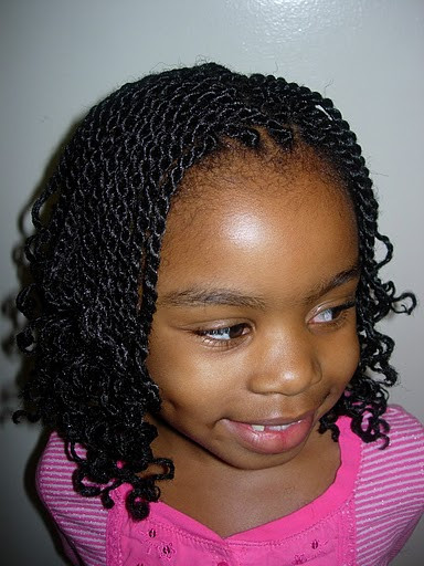 Little Girl Kinky Twist Hairstyles
 kinky twists hairstyle African American little girls