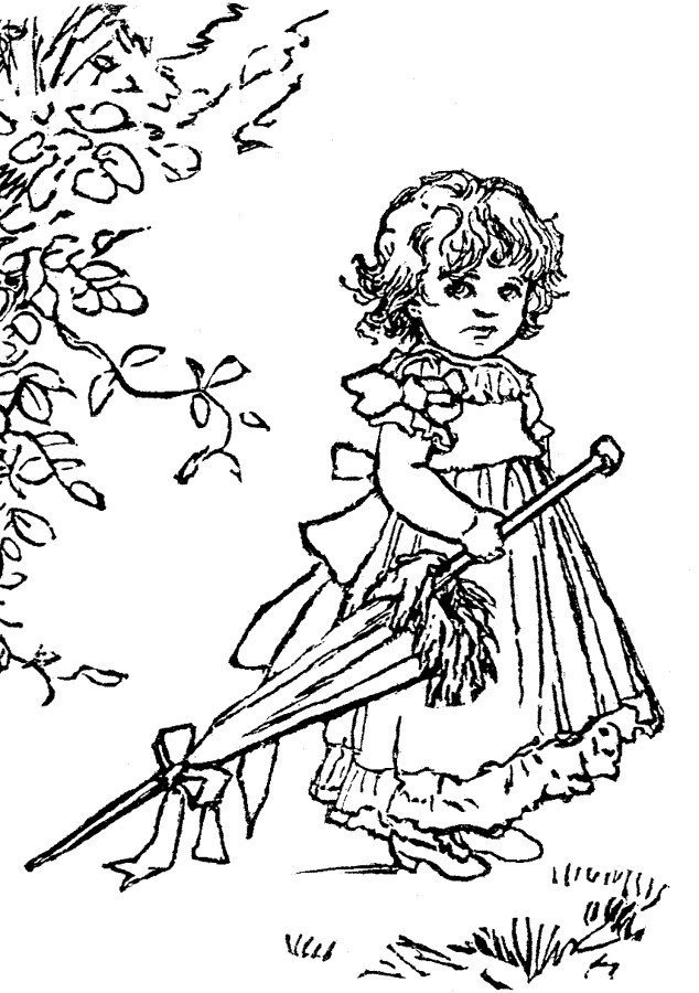 Little Girls Coloring Pages
 Sad Little Girl Coloring Pages