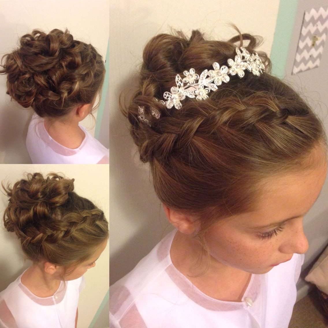 Little Girls Hairstyles For Weddings
 Little girl updo Wedding hairstyle Instagram camfamsisters sisterhood closet