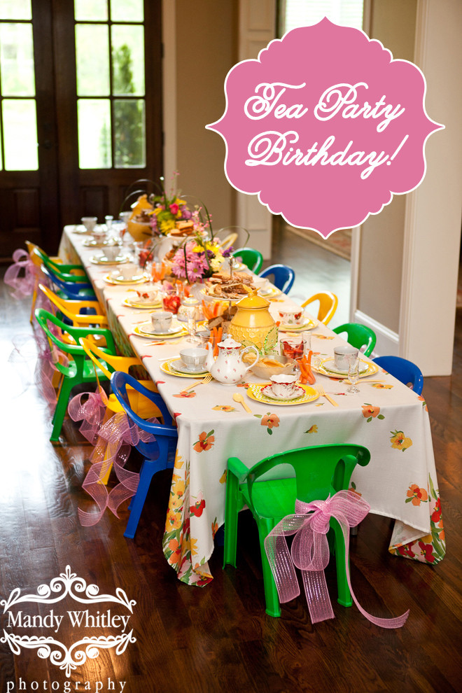 Little Kids Birthday Party
 Party Feature Colorful Little Girl s Tea Party