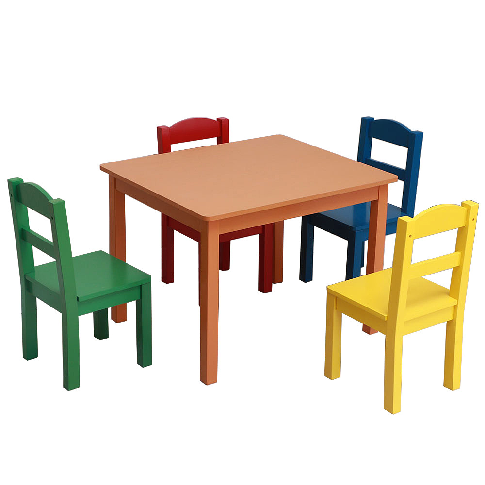 Little Kids Table And Chairs
 Table and Chair Set for Kids 26" x 22" x 19" Solid Wood