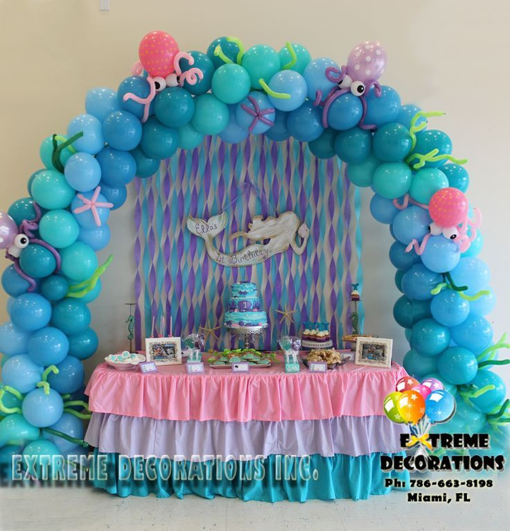 Little Mermaid Birthday Party Decoration Ideas
 Superb Mermaid Decorations 9 Little Mermaid Balloon