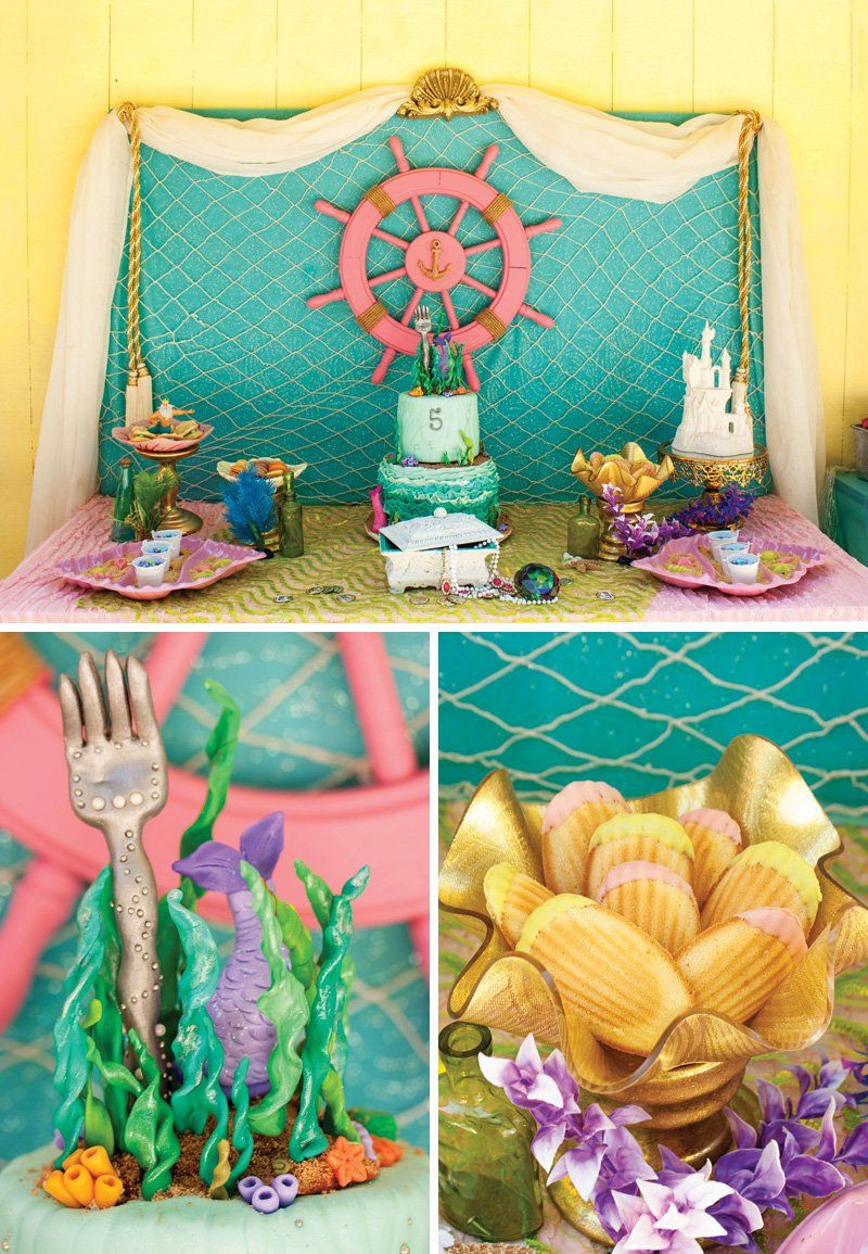 Little Mermaid Birthday Party Ideas Pinterest
 Crafty & Creative Little Mermaid Birthday Pool Party