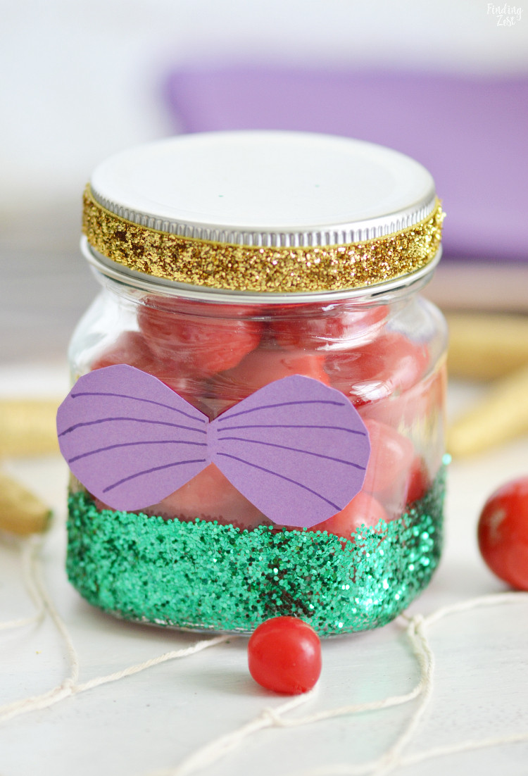 Little Mermaid Party Favor Ideas
 Little Mermaid Party Favors DIY Glitter Jar Finding Zest