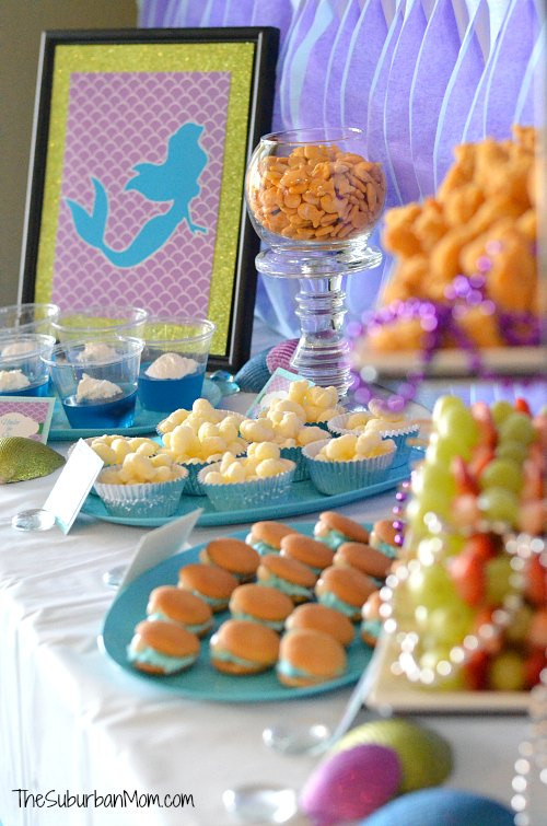 Little Mermaid Party Food Ideas
 The Little Mermaid Party Poster & Labels Free Printable