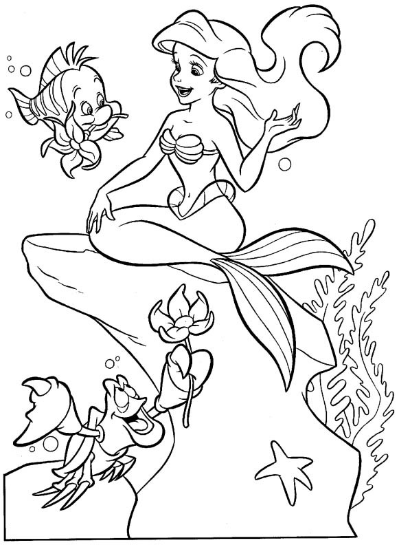 Little Mermaid Printable Coloring Pages
 Little mermaid coloring pages Coloring Pages