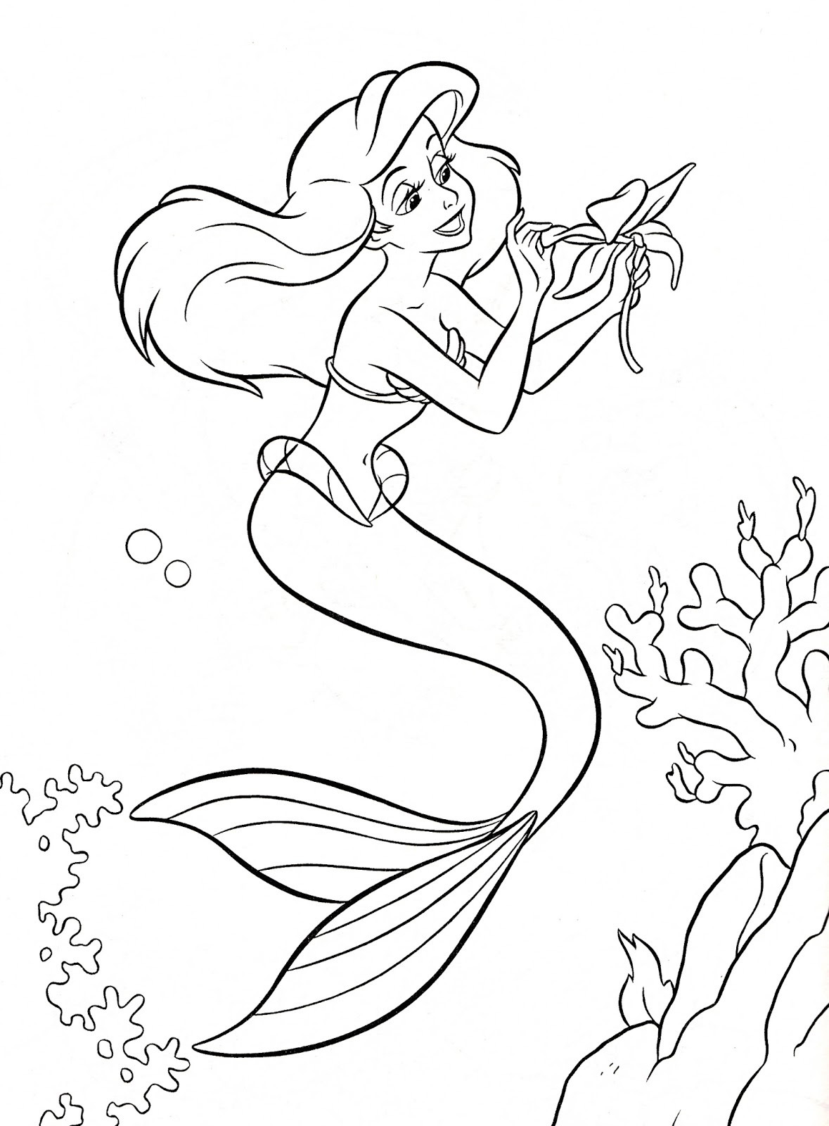 Little Mermaid Printable Coloring Pages
 DISNEY COLORING PAGES