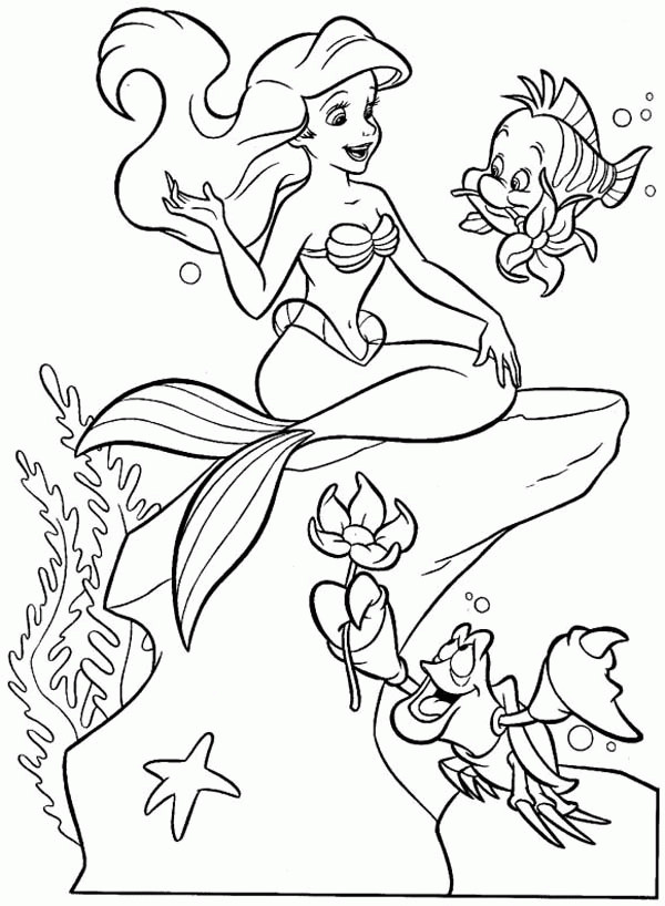 Little Mermaid Printable Coloring Pages
 The Little Mermaid Coloring Pages Printable Coloring Home