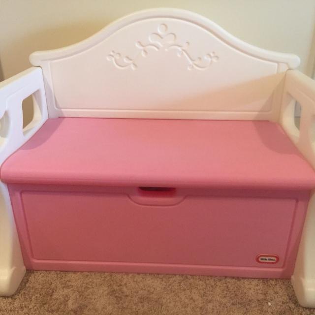 Little Tikes Storage Bench
 Find more Little Tikes Girls Victorian Pink white Toy Box